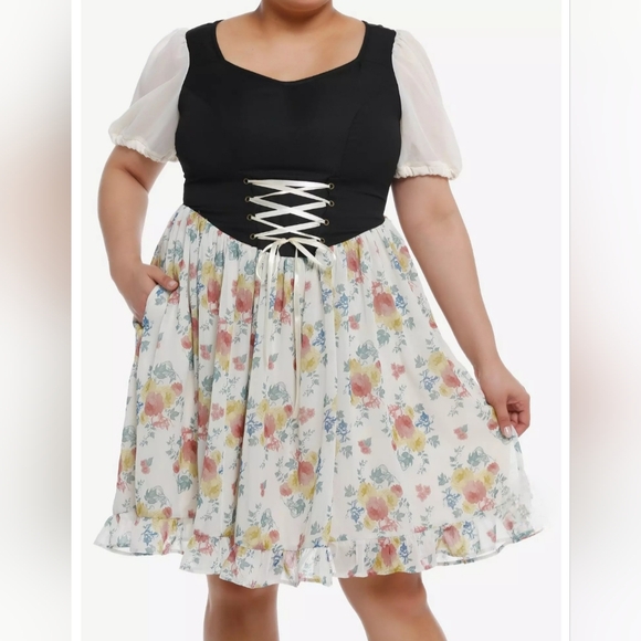 Hot Topic Dresses & Skirts - Disney Sleeping Beauty Briar Rose Corset Dress Plus Size